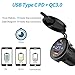 MICTUNING 36W Fast PD USB-C Car Charger with USB Quick Charge 3.0 and Type C Charger Socket with LED Digital Voltmeter Compatible with iPhone Pixel Samsung