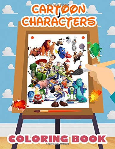 Cartoon Characters Coloring Book Over 50 Coloring Pages About Cars Princesses Spongebob Onward Monster Inc Coco Toys Story Etc Margarito Maggio 9798663121767 Amazon Com Books