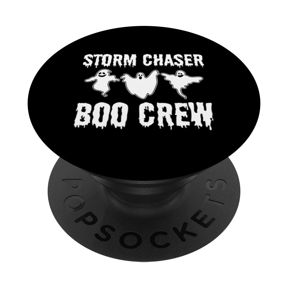 Spooky Storm Chaser Boo Crew Ghosts Halloween Costume PopSockets Swappable PopGrip