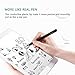 Active Stylus Pen, Ciscle Capacitive Stylus Digital Pen with High-Precision Conductive Plastic Tip for iPad, iPad Pro/iPad Mini/iPad Air, iPhone, Android Tablets and Other Touch Screen Devices-Black