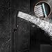 SR SUN RISE Oil Rubbed Bronze Shower System 10 Inch Brass Bathroom Luxury Rain Mixer Shower Combo Set Wall Mounted Rainfall Shower Head System Shower Faucet Rough-in Valve Body and Trim Included