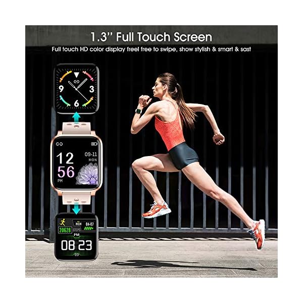 BYTTRON-Smartwatch-Women-13-Full-Touch-Screen-Fitness-Tracker-Watch-for-Women-Waterproof-with-Heart-Rate-Sleep-Monitor-Pedometer-Stopwatch-SMS-Call-Notification-Smart-Watch-for-Android-iPhone BYTTRON Smartwatch Women, 1.3" Full Touch Screen Fitness Tracker Watch for Women Waterproof with Heart Rate Sleep Monitor Pedometer Stopwatch SMS Call Notification Smart Watch for Android iPhone