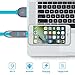Minlu 2 Pack  2-in-1 Retractable Lightning Micro USB Charging Sync Cables for  Iphone, Ipad, Ipod Touch/Nano, Android, Samsung /HTC/Blackberry/ Motorola/Sony/LG,3feet