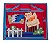 Clever Creations Kid's Toy Storage House with Blue Dinosaur and Letters