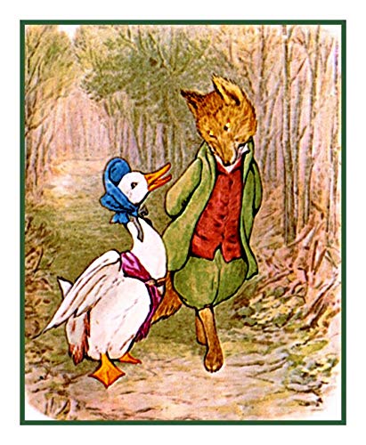 Orenco Originals Jemima Puddleduck Fox Walk Beatrix Potter Counted Cross Stitch Pattern