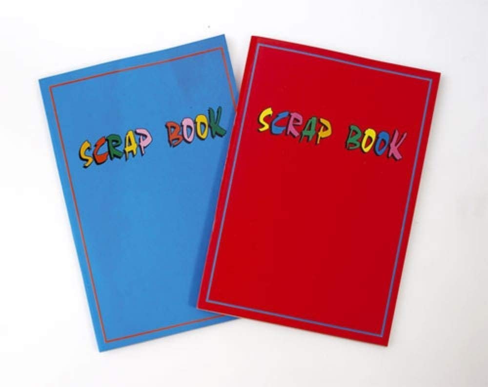 A4 Scrap Book Red/Blue (One picked at Random)