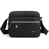 Small Canvas Crossbody Bag for Men,Small Shoulder Bag, Mini Messenger Bag for Cell Phone, Portable mobile phone coin bag