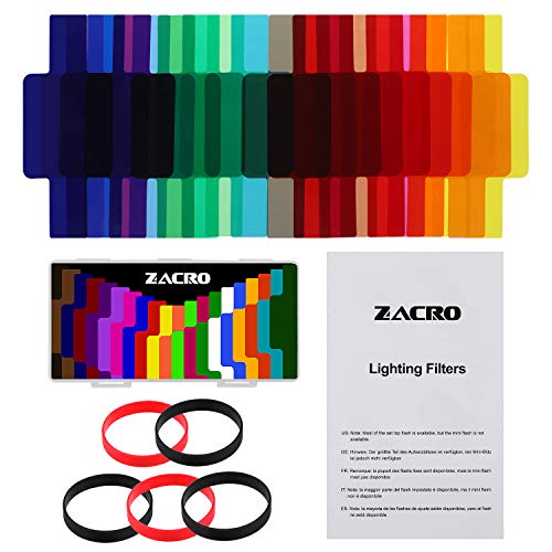 image for Zacro Universal Camera Flash Lighting Filter- 20 Pcs Transparent Filte