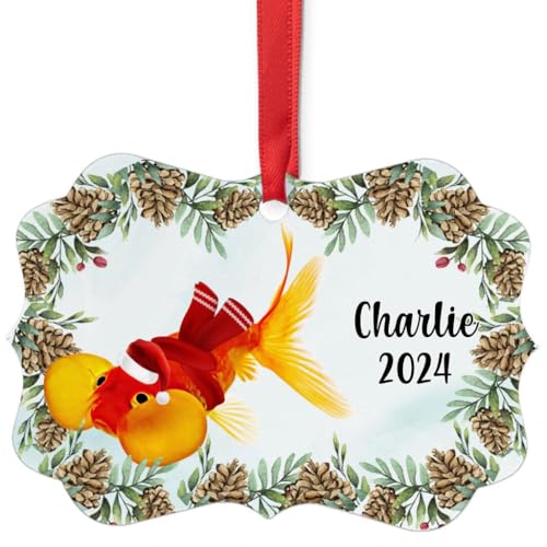 Bubble Eye Goldfish Christmas Ornament 2024