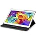 MoKo Samsung Galaxy Tab S 10.5 Case - 360 Degree Rotating Cover Case for Samsung Galaxy Tab S 10.5 Inch Android Tablet, BLACK (With Smart Cover Auto Wake / Sleep)