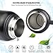40 oz Stainless Steel Water Bottle, Fnova Flask Insulated Double Walled Vacuum Thermos, Wide Mouth bouns Protective Pouch/Carry Cover, BPA-Free, Cold 24 Hrs / Hot 12 Hrs