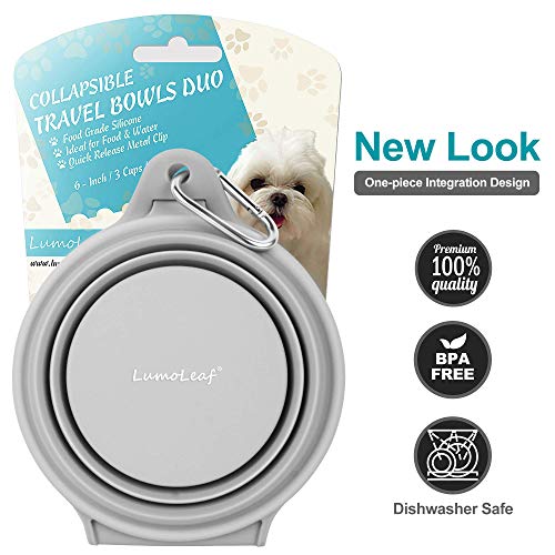 LumoLeaf Collapsible Dog Bowl, Extra Large Dog Travel Bowl,Foldable Expandable Cup Dish for Pet