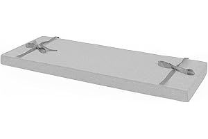 ROFIELTY Bench Cushion 31 inch, Durable Bench Cushions for Indoor Furniture, Non-Slip Window Seat Cushions Indoor, Personalized Custom Bench Cushion (31x11x2inch,Light Gray)