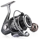 Sougayilang Metal Fishing Reel Double Bearing Light Smooth Casting 5.2:1 Collapsible Handle Spinning Reels