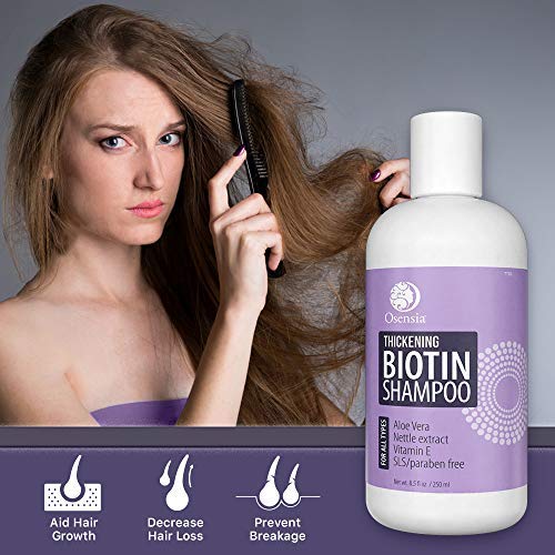 Thickening Biotin Shampoo for Hair Growth Sulfate and Paraben Free