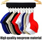 XJunion Cap Organizer Hanger, 10 Baseball Cap Holder, Hat Organizer for Closet - Change Your Cloth Hanger to Cap Organizer Hanger - Keep Your Hats Cleaner Than a Hat Rack