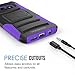 Galaxy S7 Edge Case, MoKo Shock Absorbing Hard Cover Ultra Protective Heavy Duty Case with Holster Belt Clip + Built-in Kickstand for Samsung Galaxy S7 Edge 5.5 Inch - Purple (NOT FIT Galaxy S7)
