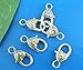 Souarts 10/20/50 PCS Heart Lobster Claw Clasps Antique Silver Color Lobster Claw Clasps 25x12mm for Jewelry Finding Necklaces Bracelet DIY Making Accessories