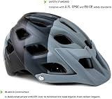 Exclusky Mountain Bike Helmet MTB Adult Lightweight 56-61cm Black Gray view 7