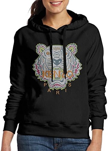 Kenzo Logo Women's Hooded Sweatshirt XXL Black