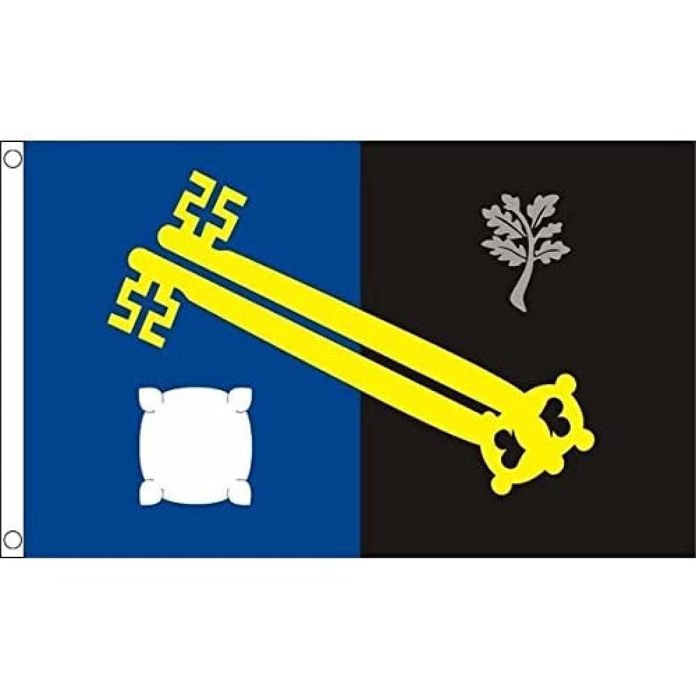 AZ FLAG - Surrey County Flag - 3x5 Ft - 100D Polyester County Of Surrey - England Banner with Two Metal Grommets - Fade Resistant - Vivid Colors - 3' x 5' Feet - 150x90 Cm