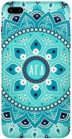 Alpha Gamma Delta (AGD) Circle Pattern iPhone 7 Plus Case | Lighweight Decorative iPhone 7+ Plus Case with Glossy Finish (iPhone 7 Plus)