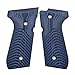 EXEL G10 Grips for Beretta 92/96, Super Slim Full Size, Wave Texture, Cool Hand Brand, Gun Grips Screws Included, Blue/Black