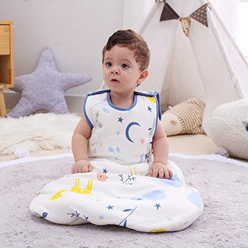Mosebears Sleep Sack Baby Wearable Blanket with 2Way Zipper,2.5 TOG
