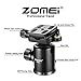 Zomei Z818 Professional Camera Tripod Monopod with Ball Head/Quick Release Plate and Carring Case (Black)