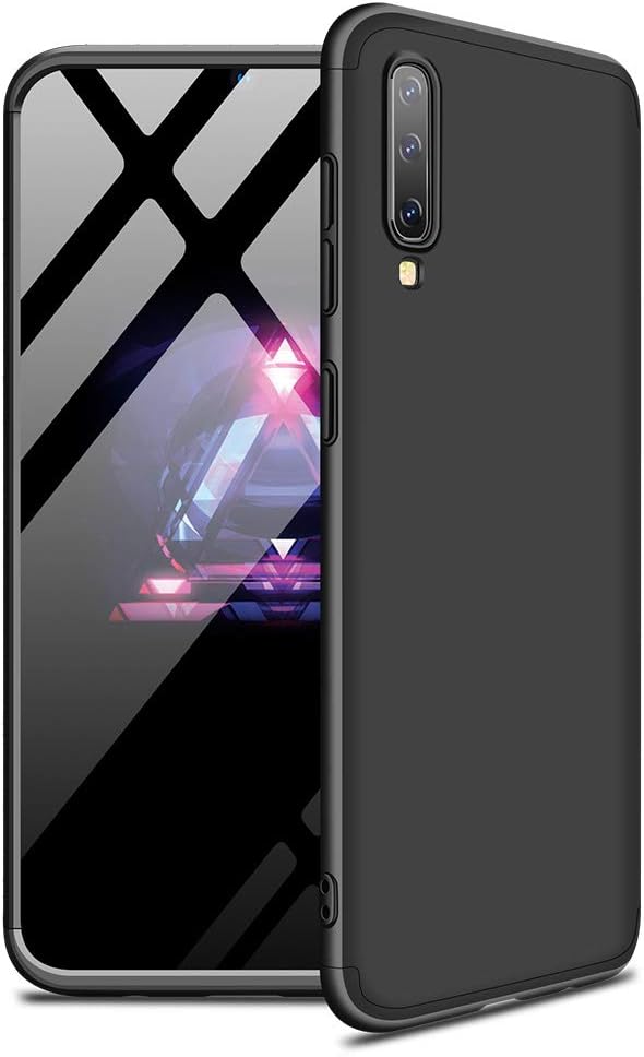 MYLBOO Compatible with for Samsung Galaxy A50/A50S/A30S Case, [3 in 1] 360 Degrees Full Body Protection,[Anti-Scratch] [Shockproof] Matte Ultra Slim PC Hard Case for Galaxy A50/A50S/A30S (Black)