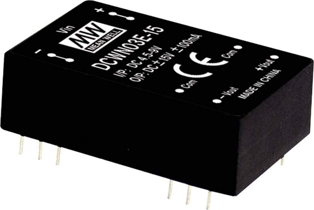 Mean Well DCWN03E-05 DC/DC Converter Module 300mA 3W Number of Outputs: 2 x
