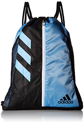 adidas Team Issue Sackpack, Collegiate Light Blue/Black/White, One Size
