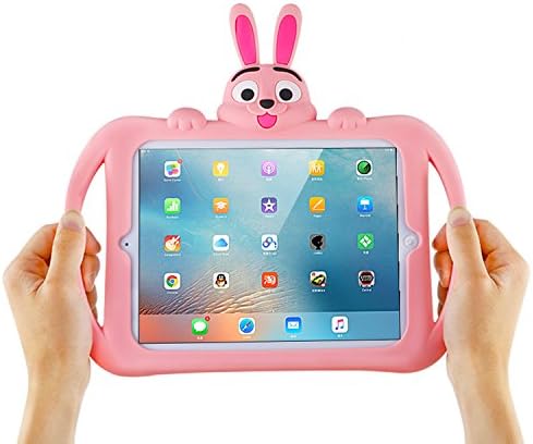 Cute iPad Air 3 10.5" 2019 / iPad Pro 10.5" 2017 Stand Case for Kids, Cartoon Rabbit Design Shockproof Waterproof for Girls Boys