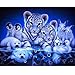 Franterd DIY 5D Diamond Painting Kit - Crystals Diamond Embroidery Rhinestone Painting Pasted Paint By Number Kits Drills Stitch Craft Kit Home Decor Wall Sticker - Lovely Animals