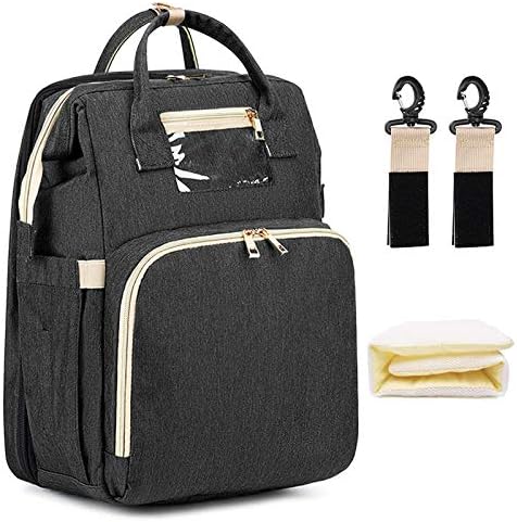 マザーズリュック ベビーベッド両用できる多機能マザーズバッグ 大容量のママバッグ レディース ママリュック 通気性がよくて体への負担を軽減 保温保冷＆濡れたもの専用ポケットあり ベビカーに取り付け用ベルトとおむつ替えシート付き 出産祝い・出産準備・普段使いOK