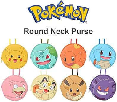 Amazon コインケース ポケモン 財布 キャラクター 子供 キッズ ネックパース ミニ 首かけ 紐付き 首下げ チケットホルダー ポーチ 合皮 おしゃれ 大人 Hauhau ハウハウ シューズ バッグ