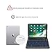 iPad Pro 10.5 Case With Keyboard,7 Colors Led Backlit,Wireless Bluetooth Folio Keyboard Hard Shell Cover -Ultra Slim,Portable,Protective&Aluminum Alloy Material(Black)