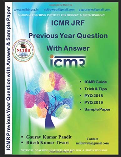 Icmr Jrf Previous Year Question With Answer Pandit Mr Gaurav Kumar Tiwari Mr Ritesh Kumar 9798637757725 Amazon Com Books