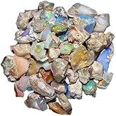 OdrillionGems 50carat Natural Raw Ethiopian Opal Gemstone, Opal Rough, DIY Jewelry Making, Chakra Healing Crystal, Loose Wholesale Lot, Valentine Gift