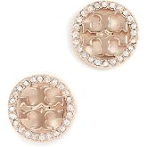 Tory Burch Women's Icon Pav&eacute; Circle Stud Earrings