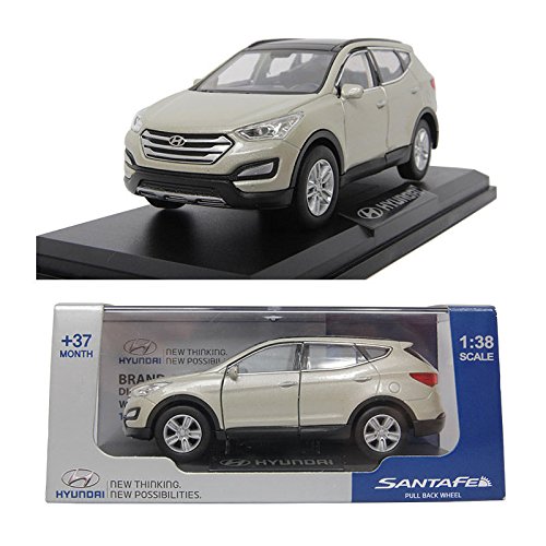 Pino B&d HYUNDAI SANTAFE 1:38 Diecast Miniature Display Front Door Ellis beige