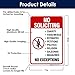 No Soliciting Door Sign, No Soliciting for House 10x7 Inches, Rust Free .040 Aluminum, Fade Resistant, Made in USA