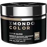 XMONDO Color Ash Blonde Color Depositing Mask & Semi-Permanent Hair Dye Super Gloss Infused with Bond Boosters for Nourishment, Revitalize & Repair, Vegan Formula, 8 Fl Oz