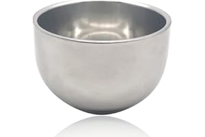 ECHOLLY Shaving Soap Bowl from Durable Metal Shave Mug-Shave Bowl for Shave Cream & Soap-Shaving Soap & Cream Bowl With Heat Insulation (LARGE)