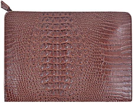 MilyFashion Crocodile Pattern Oversize Leather Envelope Clutch Ladies Portfolio Evening Handbag