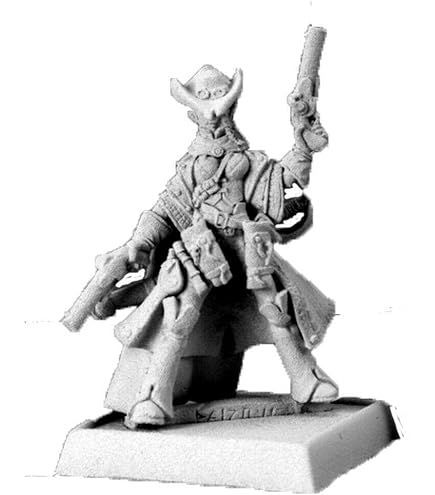 REAPER Miniaturen Elthin Bluesteel Gunslinger – Unlackierte 25mm Figur, Bones Polymer