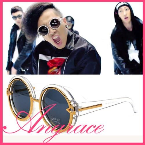 Amazon Bigbang ビッグバン Gd オシャレ Top 丸レンズ サングラス ファッションメガネ K Pop 韓流スターグッズ Bigbang風 No 1 Angrace シューズ バッグ