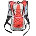 MUSETECH Hydration Pack with 2L Backpack Water Bladder for Hiking Running Biking Color Red