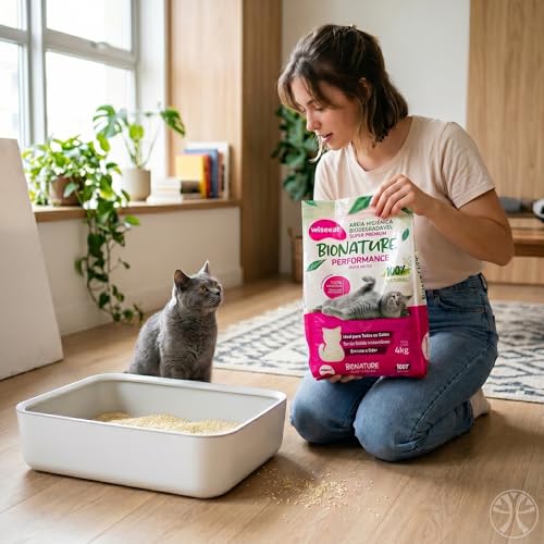 Areia de Mandioca para Gatos Torrão Firme Zero Odor Kit 2x4kg | Biodegradavel, granulos mistos de alta absorcao, descartavel no vaso sanitario, sem poeira, sem perfume artificial