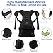 Back Brace Posture Corrector L for Women Men with Magnetic Stone Adjustable Neoprene Straps Improves Posture and Provides Lumbar Support for Lower and Upper Back Pain